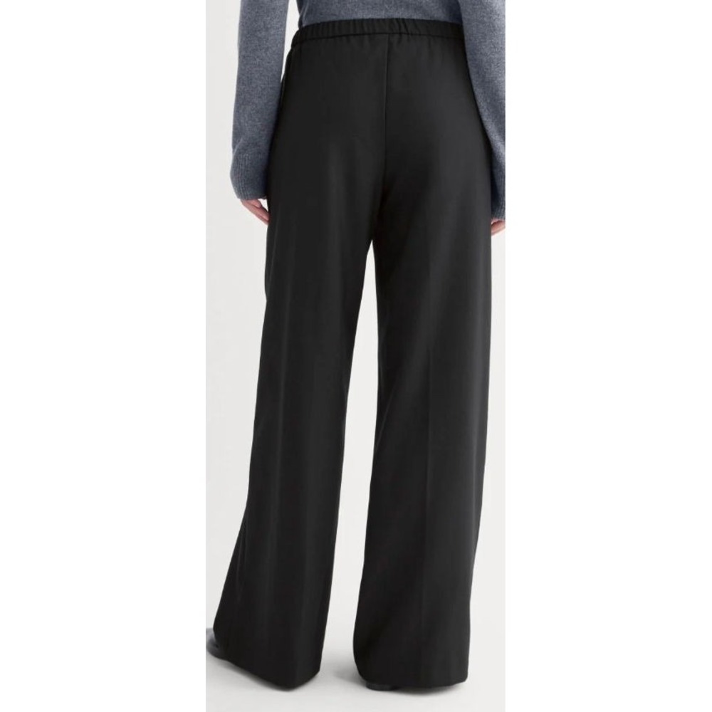 Everlane Women's Wool Blend Pull-on Trouser in Tailor‎ Twill - Black - Sz 14 - Picture 3 of 7